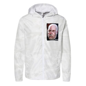 Floaty Head no. 1 - Background - Unisex Lightweight Windbreaker Full-Zip Jacket