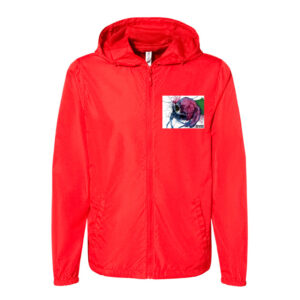 Splatter Skull - Unisex Lightweight Windbreaker Full-Zip Jacket