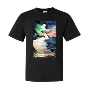 Beach Side, Stormy Skies, Fourth of July - Unisex Heavyweight T-Shirt
