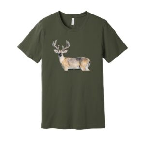Profile Deer - Unisex Jersey Tee
