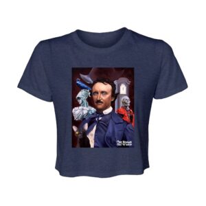Vestiges of Poe’s Macabre Companions - Women’s Flowy Cropped Tee