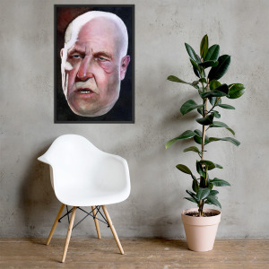 Floaty Head no. 1 - Framed Poster