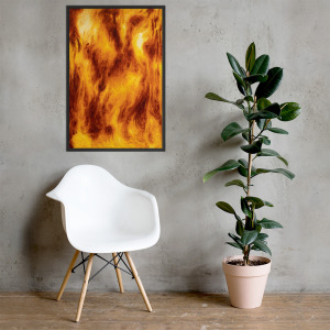 Abstract Fire - Framed Poster