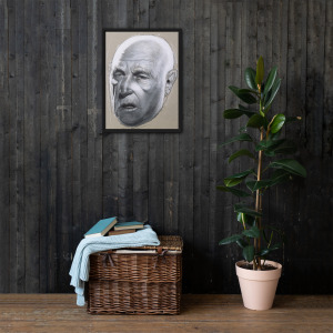 Floaty Head no. 2 - Framed Canvas