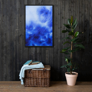Eon Blue - Framed Canvas