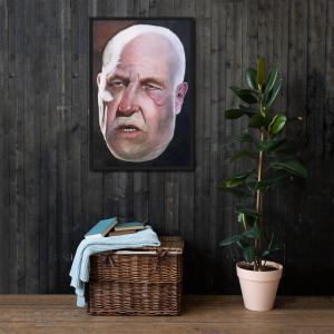 Floaty Head no. 1 - Framed Canvas