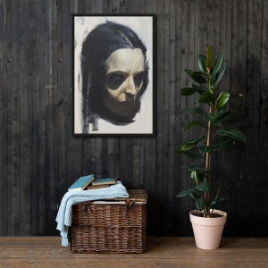 The Witch Who Burnt Down the Woods - Framed Canvas