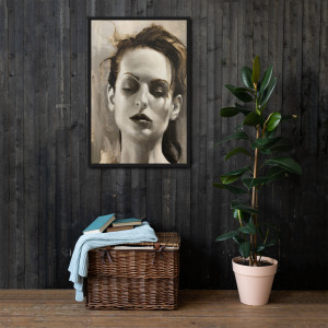 Disheveled Beauty - Framed Canvas