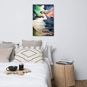 Beach Side, Stormy Skies, Fourth of July - Metal Prints